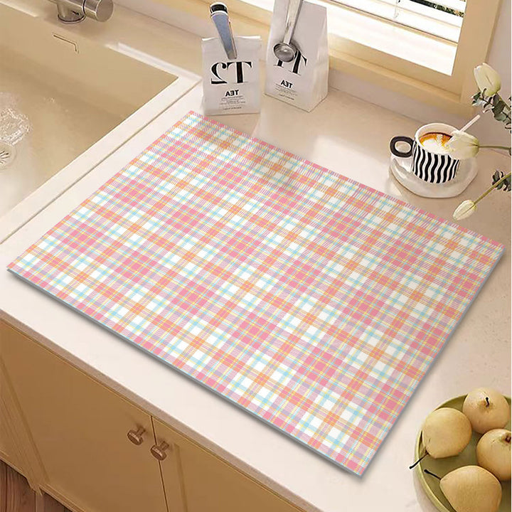 Checkered Kitchen Mat