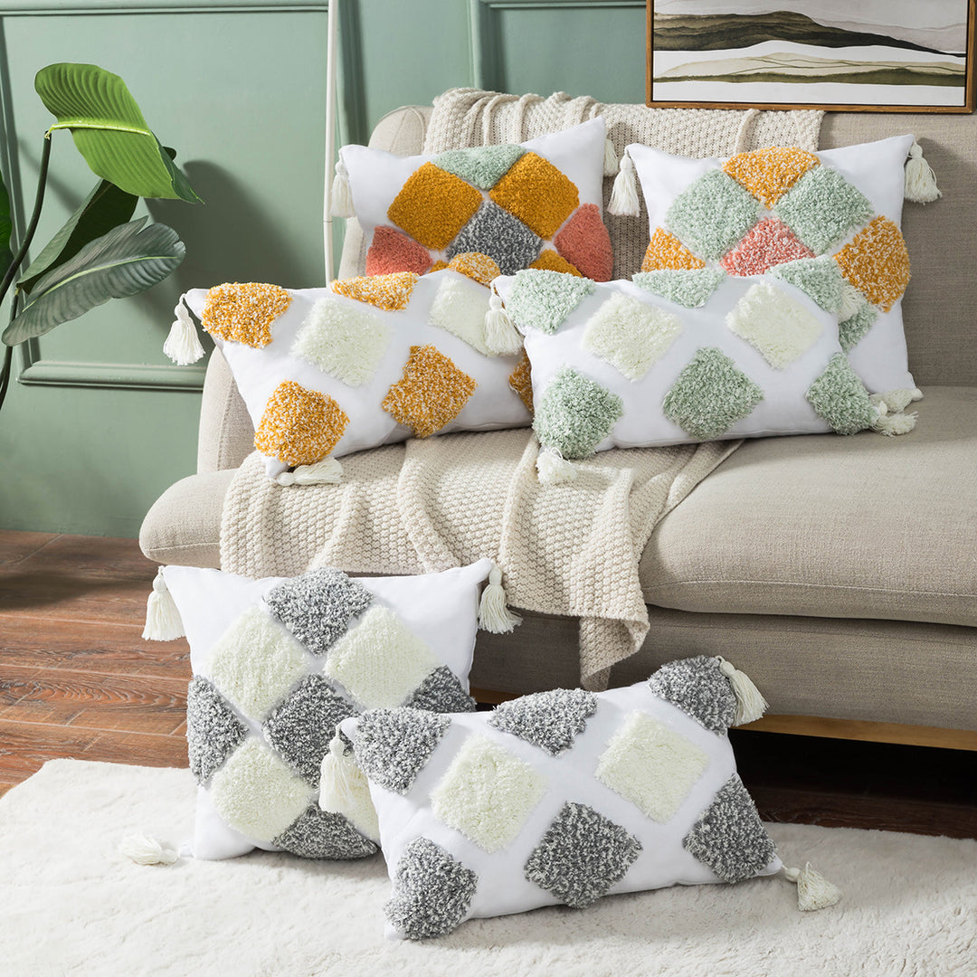 Textured Decorative Accent Throw Pillow
