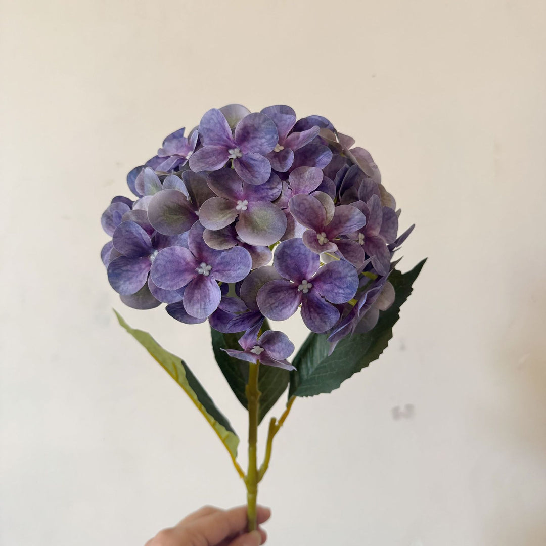 Realistic Floral Hydrangea Stem