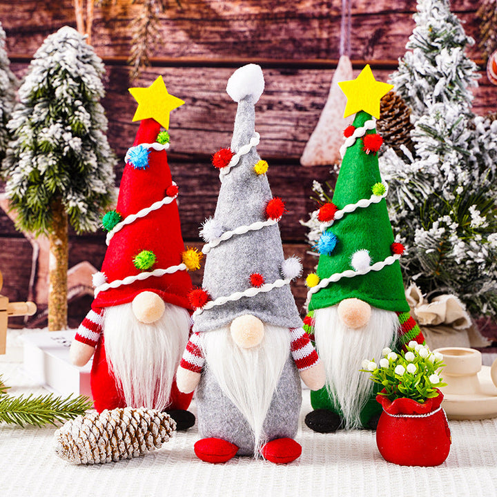 Decorative Christmas gnome figure
