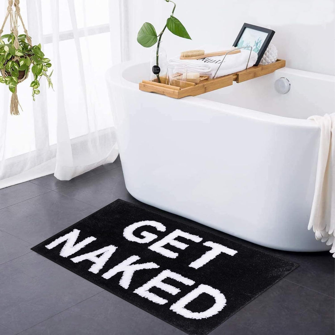 Playful Text Bath Mat