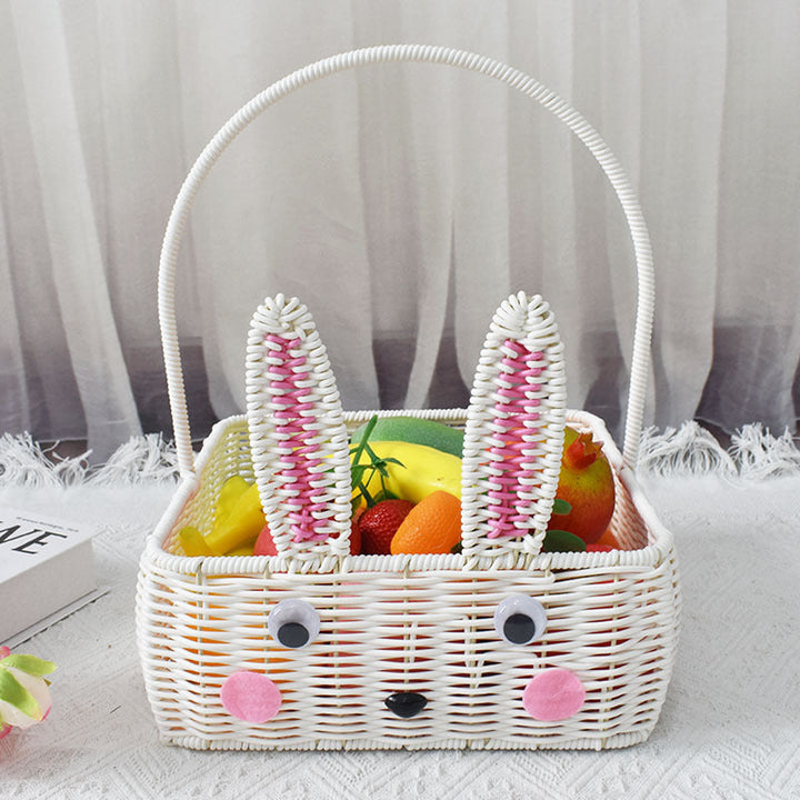 Decorative Bunny-Themed Storage Basket