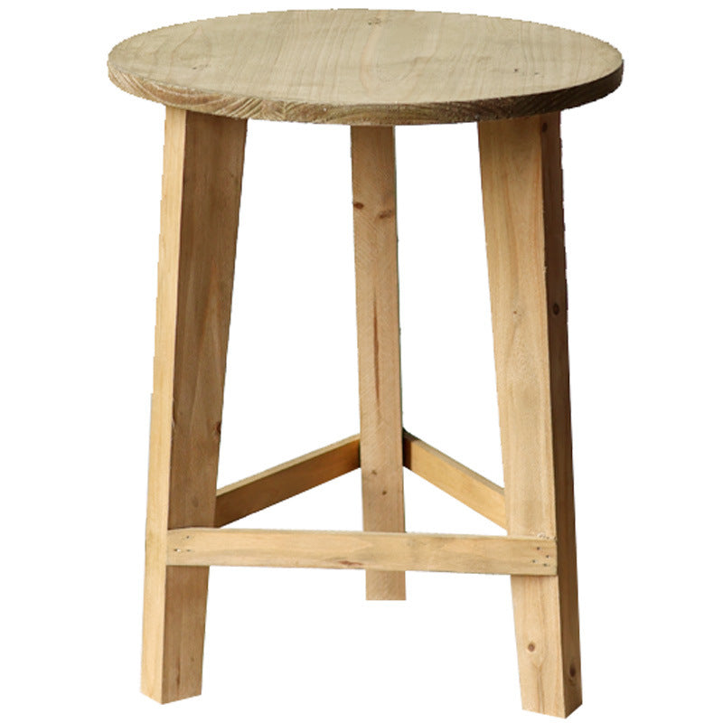 Rustic side table made of solid wood