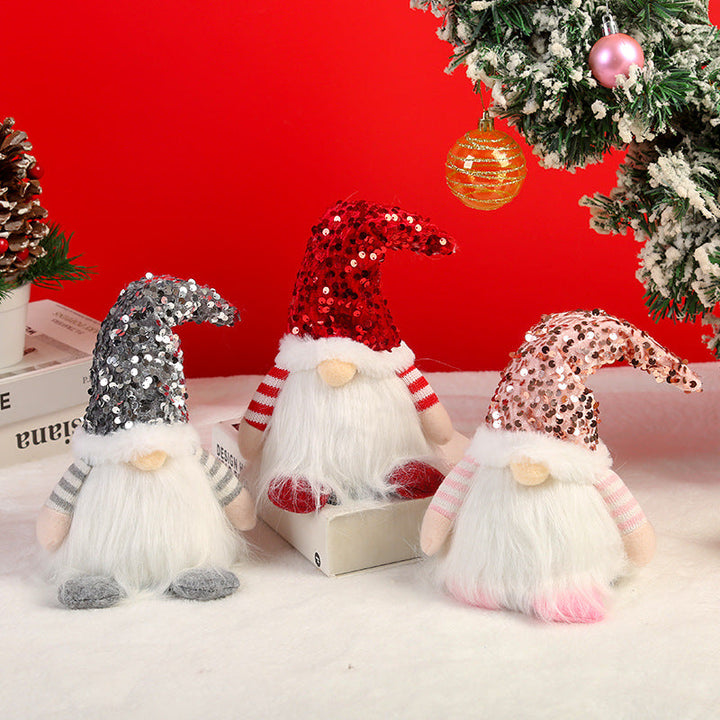 Decorative Christmas gnome with lighting