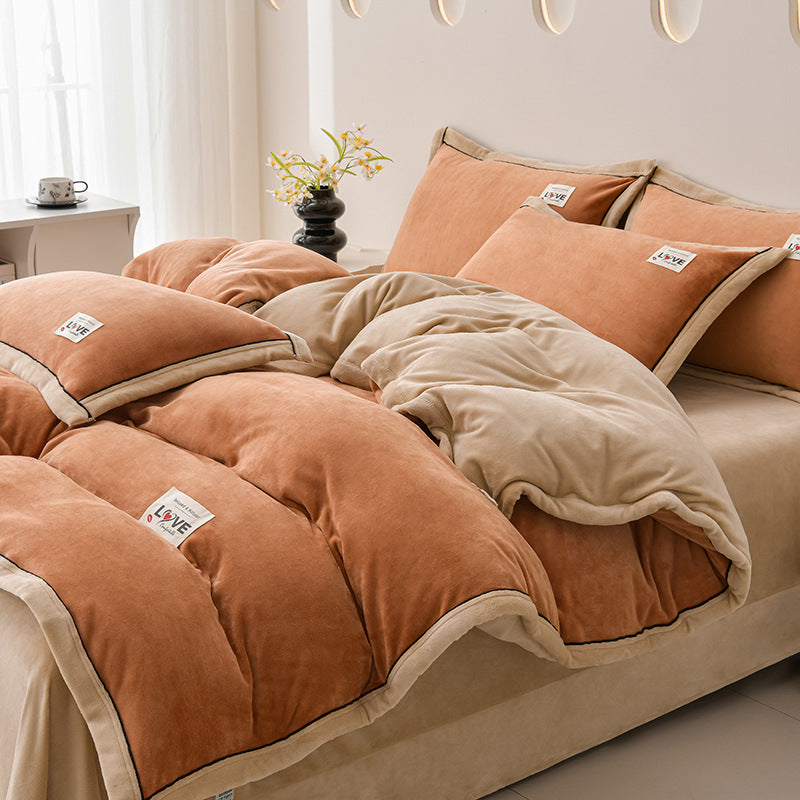 Plush Velvet Comforter Set