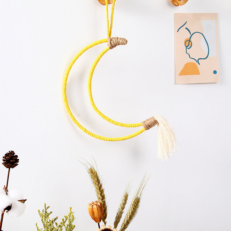 Macrame Crescent Wall Decor