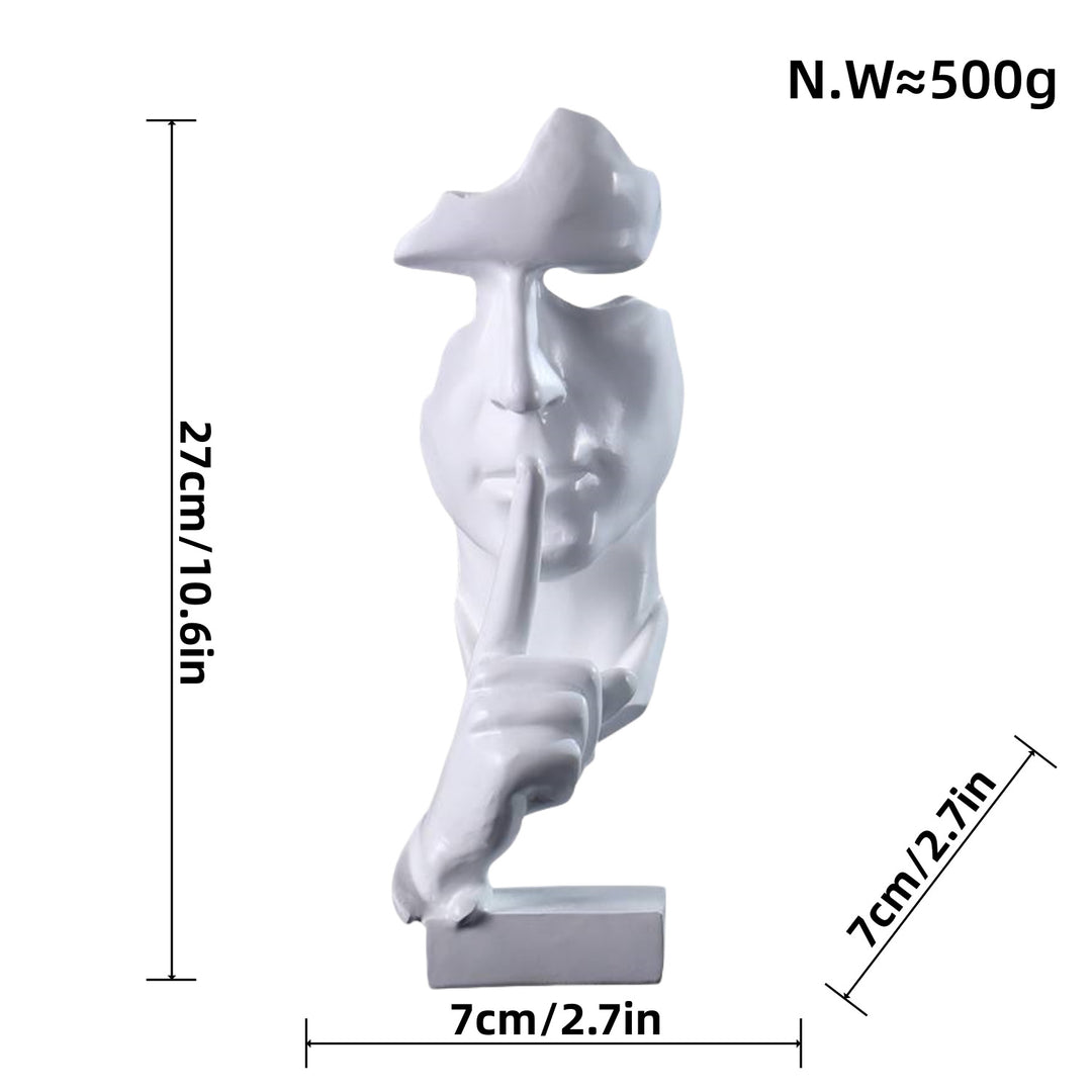 Artful figure with shy girl motif