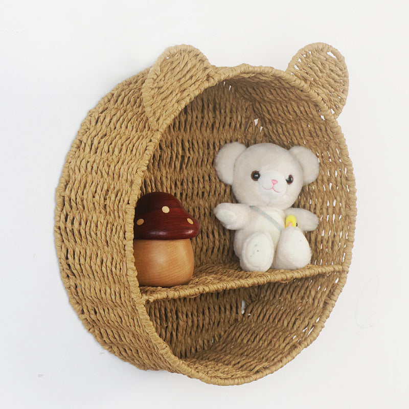 Creative wall shelf in bear design