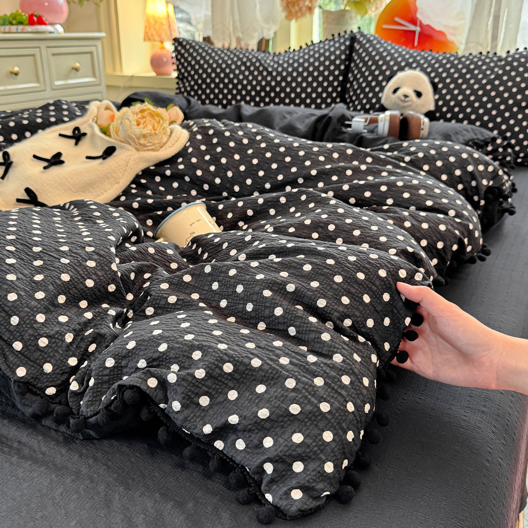 Playful Polka Dot Duvet Cover Set