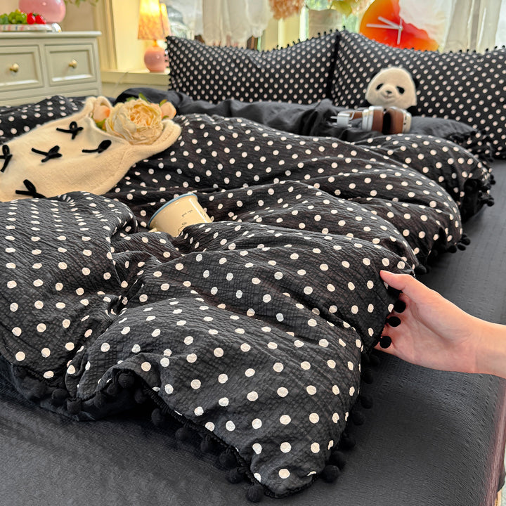 Playful Polka Dot Duvet Cover Set