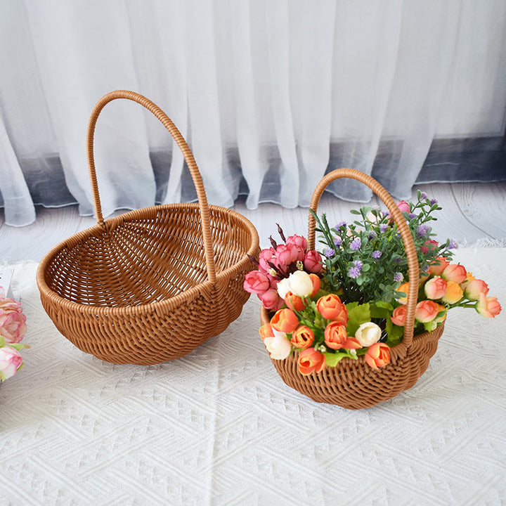 Handcrafted Natural Woven Storage Baskets