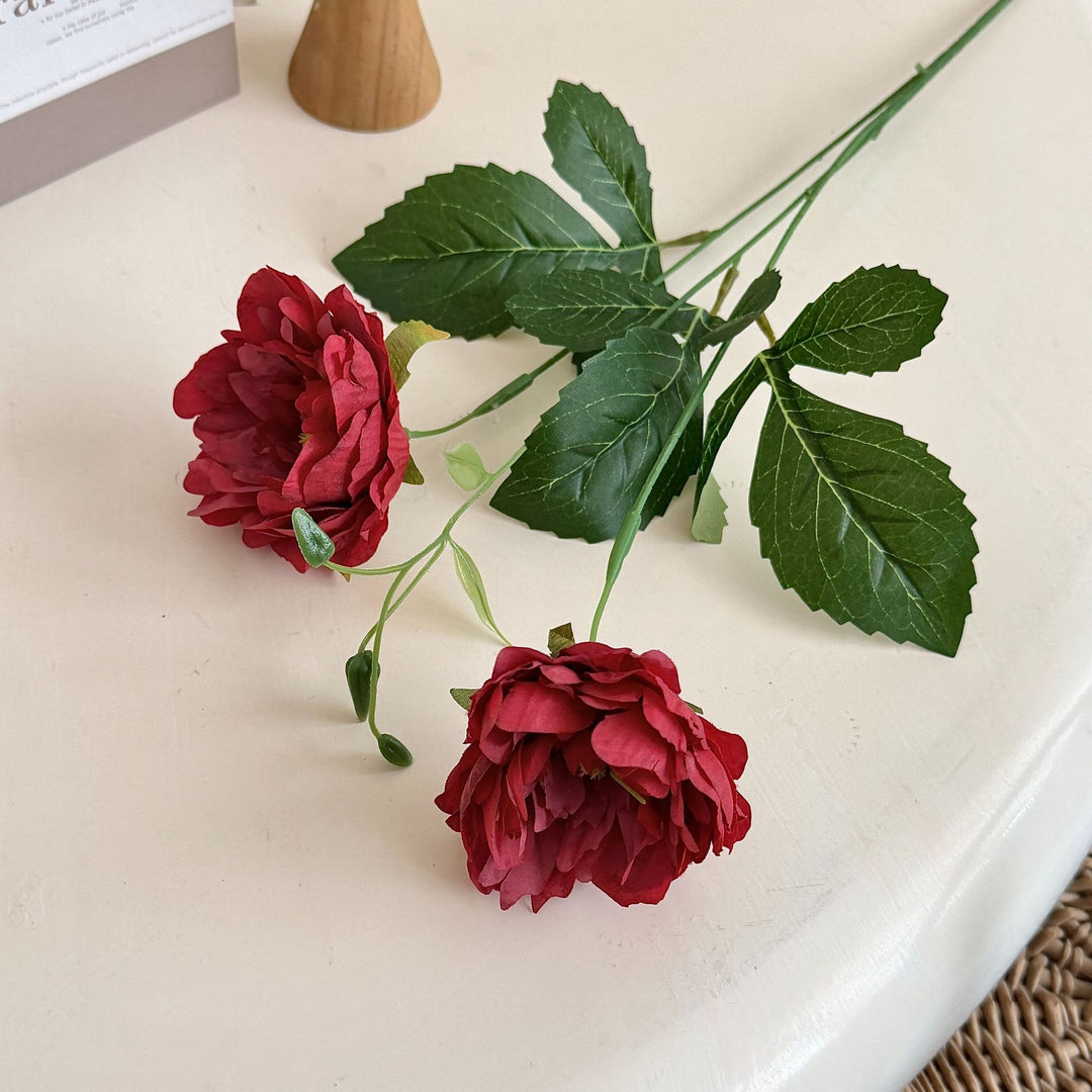 Lifelike Peony Flower Stem
