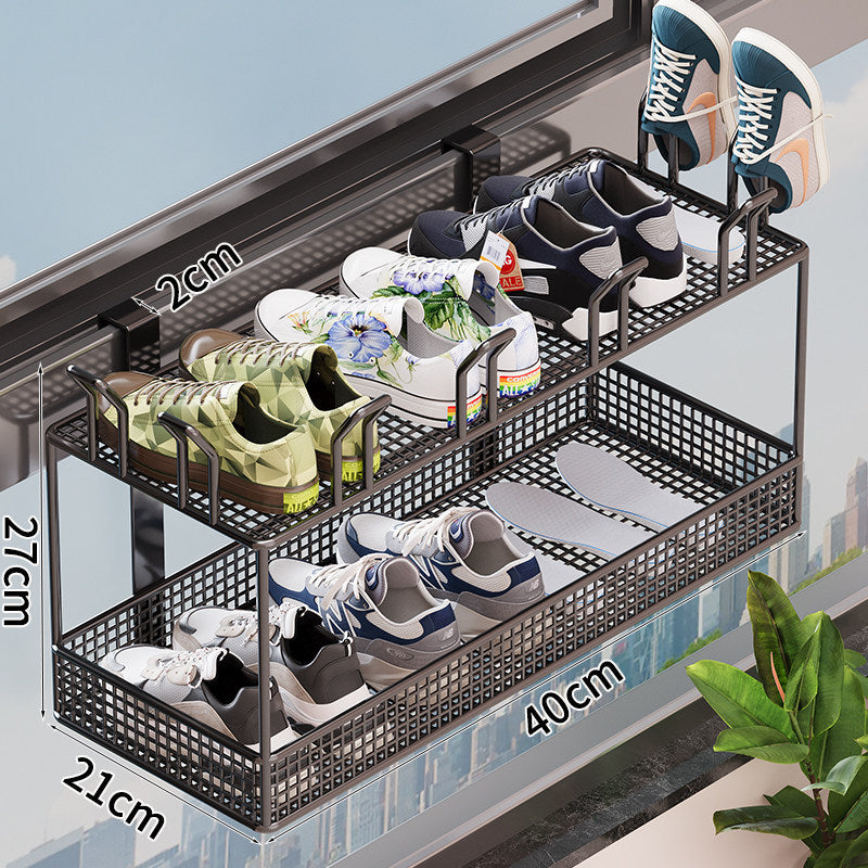 Adjustable Shoe Organizer for the Door