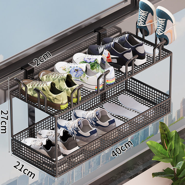 Adjustable Shoe Organizer for the Door