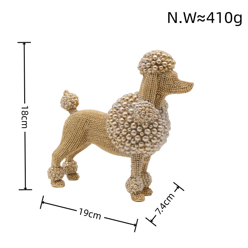 Decorative dog figure in modern design