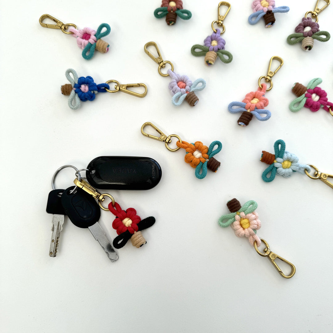 Decorative Floral Keychain