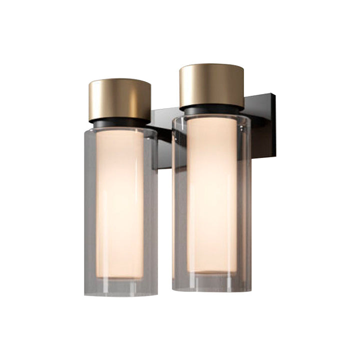 Contemporary double cone wall light