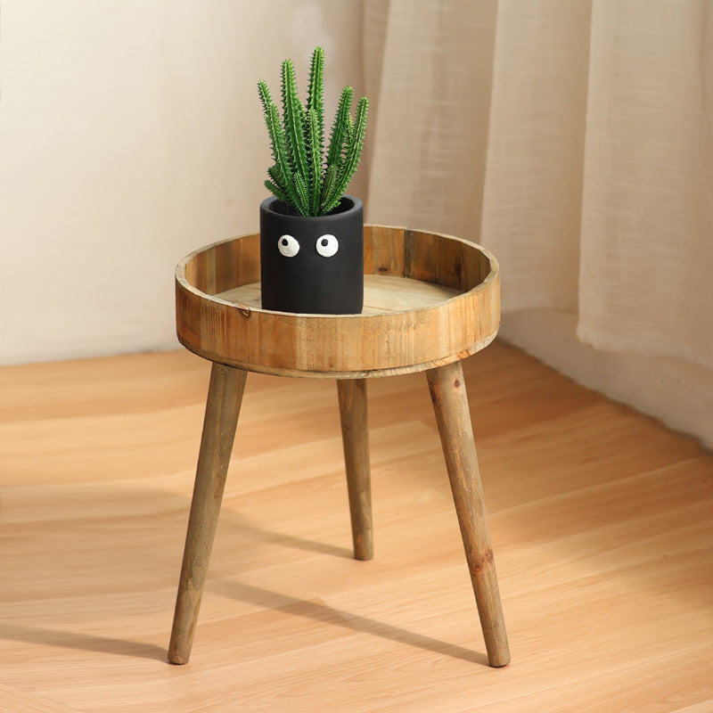 Modern side table made of wood