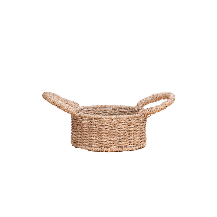 Handwoven Round Storage Basket