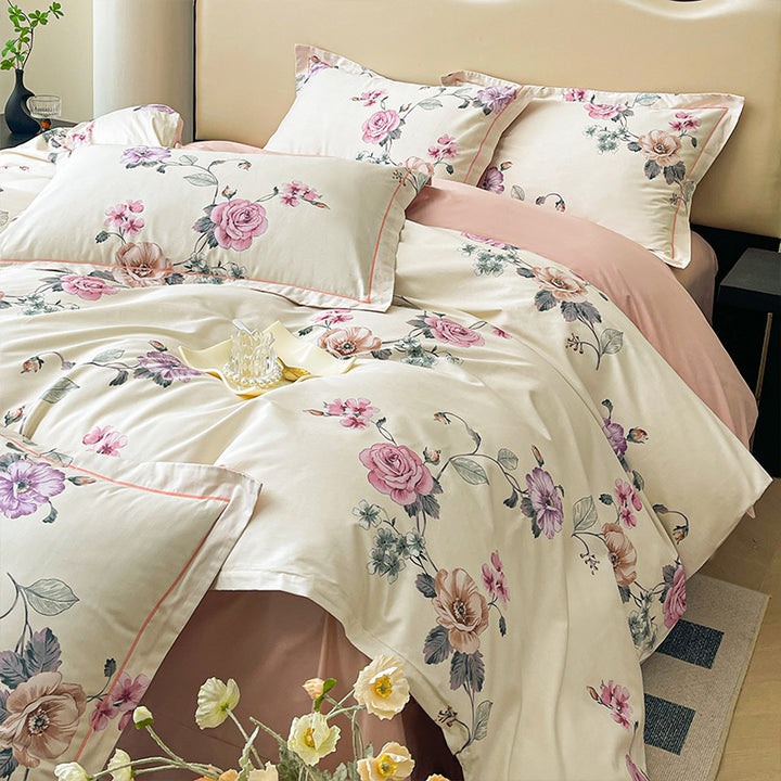 Floral Pattern Duvet Cover Set