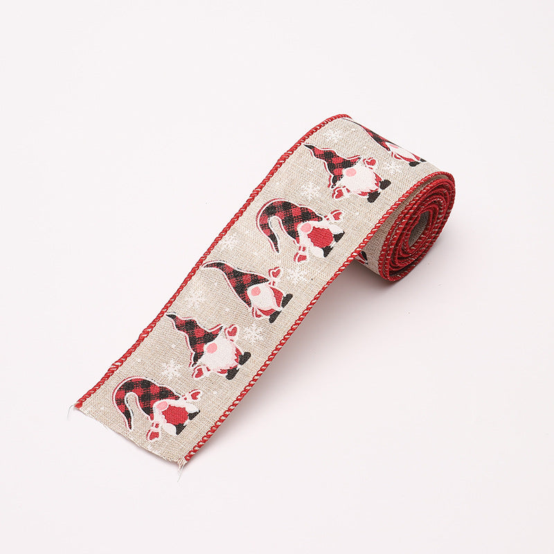 Decorative Christmas motif gift ribbons