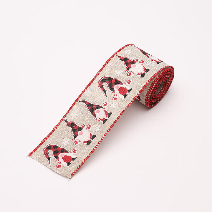 Decorative Christmas motif gift ribbons