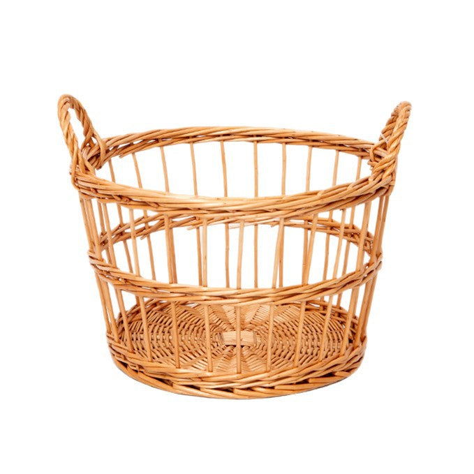 Handcrafted storage basket with weaving