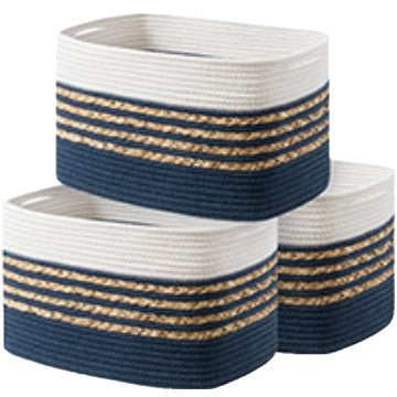 Functional storage basket with carrying handles