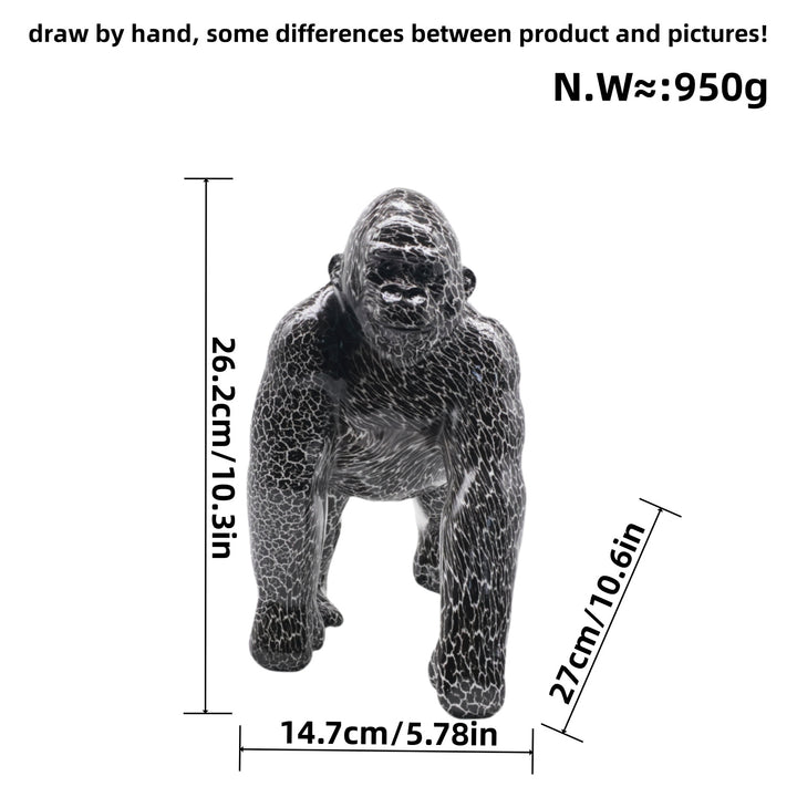 Artistic Gorilla Sculpture