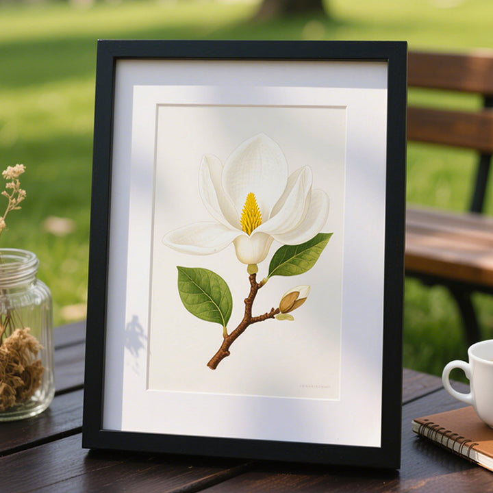 Floral Illustration Display Frame