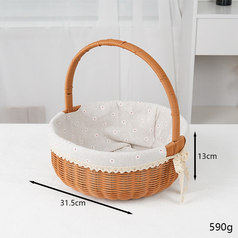 Decorative Round Woven Basket
