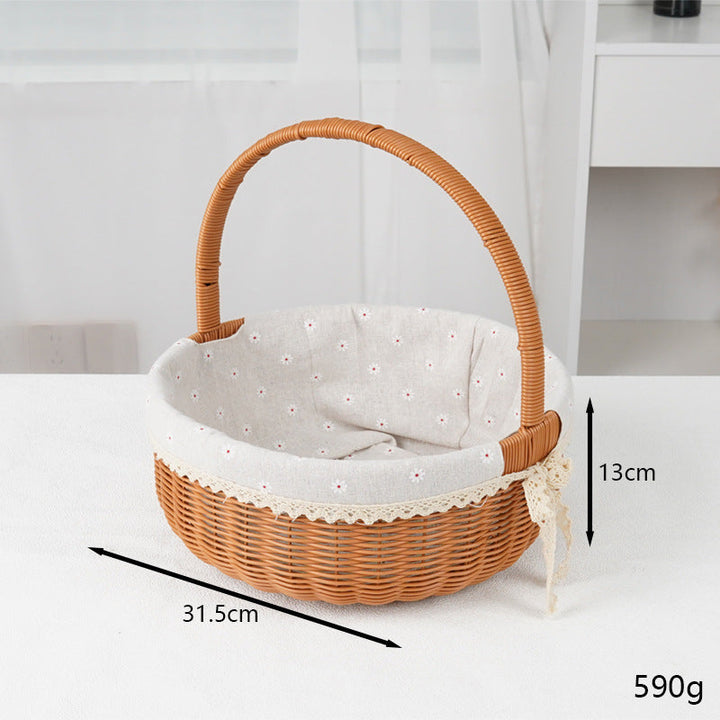 Decorative Round Woven Basket