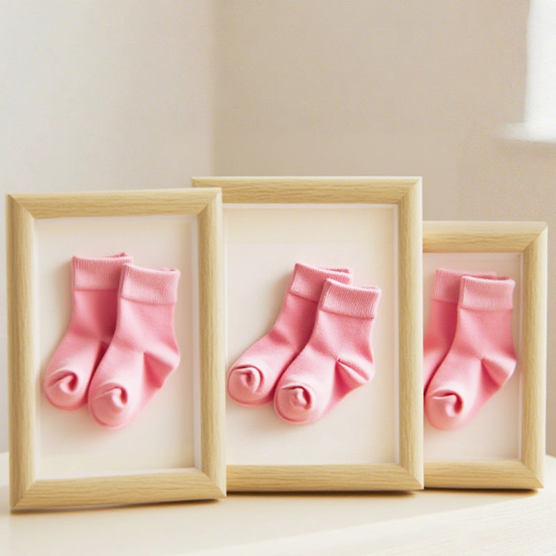 Framed Baby Sock Art