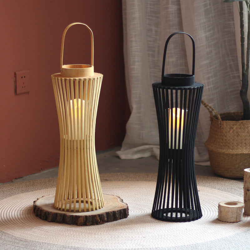 Modern lantern with braided design