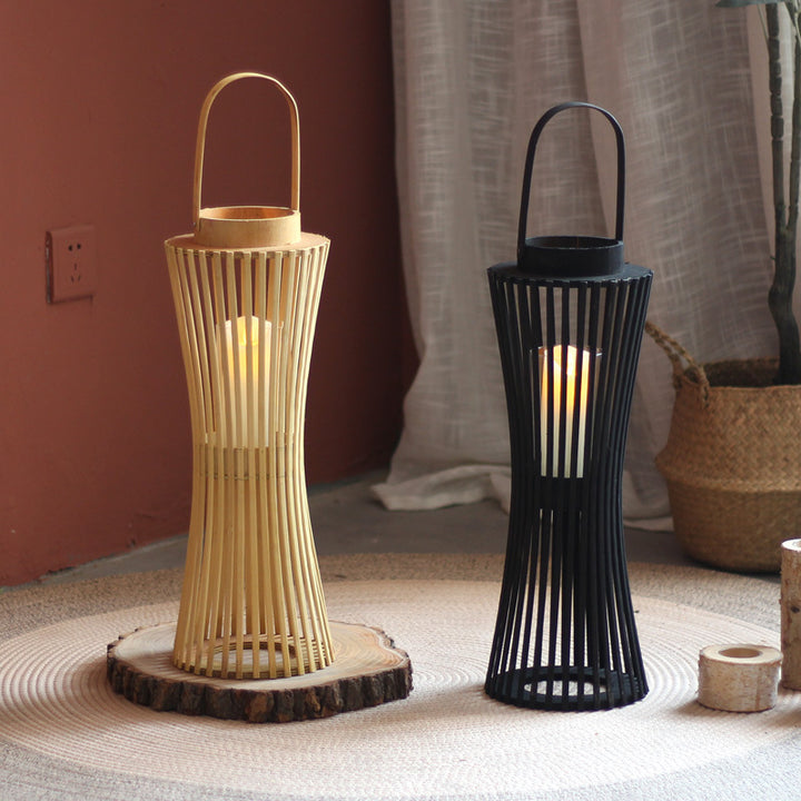 Modern lantern with braided design