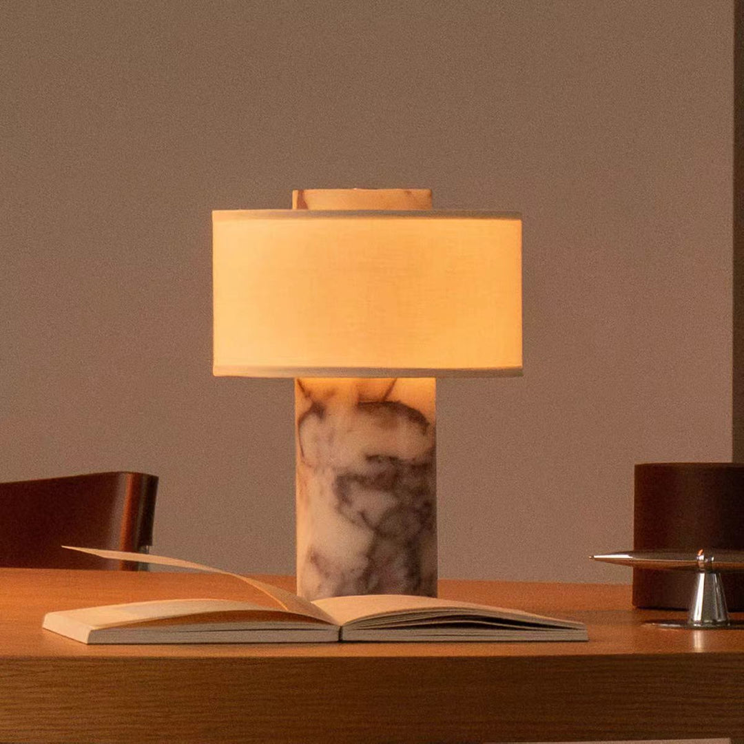 Contemporary marble table lamp