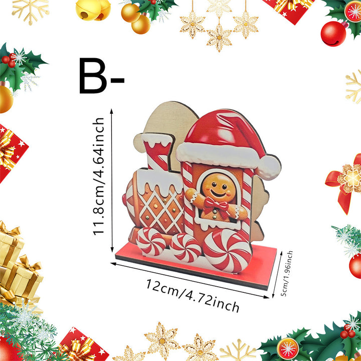Christmas decoration with gingerbread house motifs