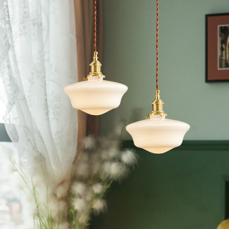 Opalines Glass LED Vintage Pendant Light