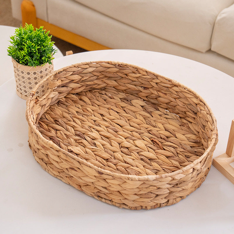 Handcrafted basket made from natural materials