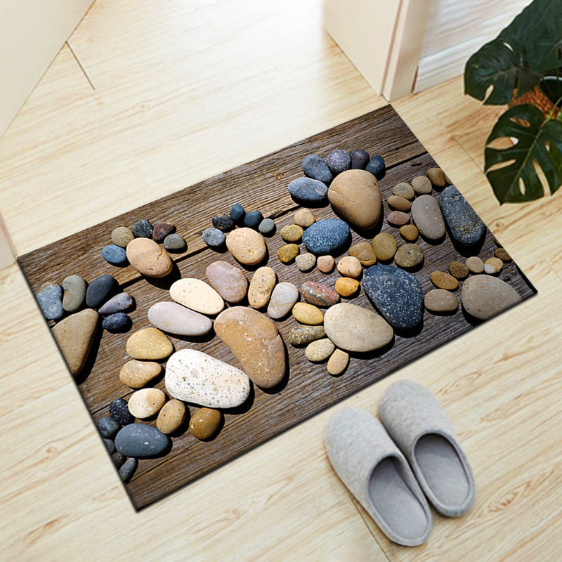 Stone-Inspired Decorative Floor Mat