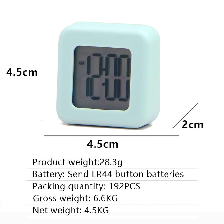 Digital alarm clock with large dial and alarm function