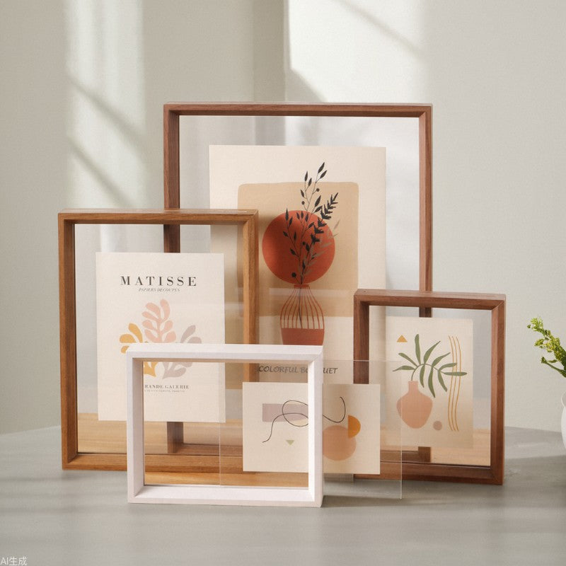 Framed Abstract Plant Art