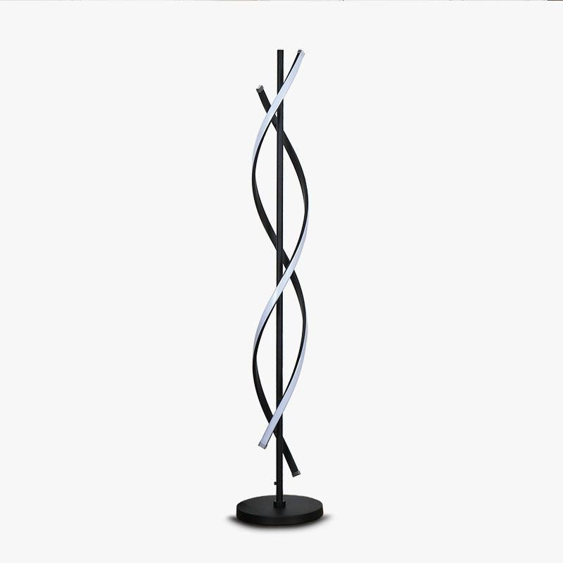 Artistic spiral floor lamp