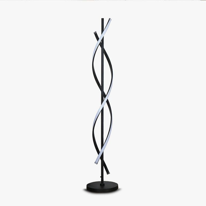 Artistic spiral floor lamp