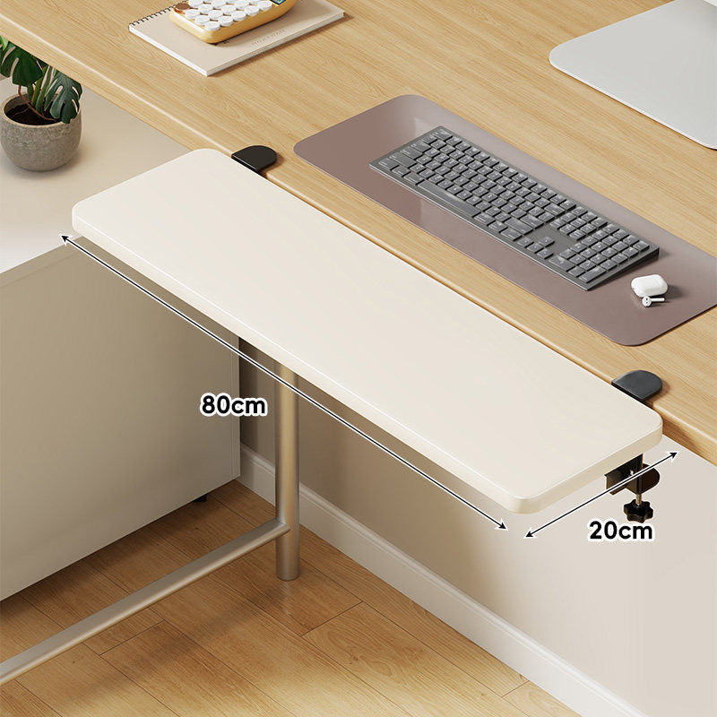 Under-Desk Sliding Keyboard Tray and Desk Extender with Smooth Glide Mount