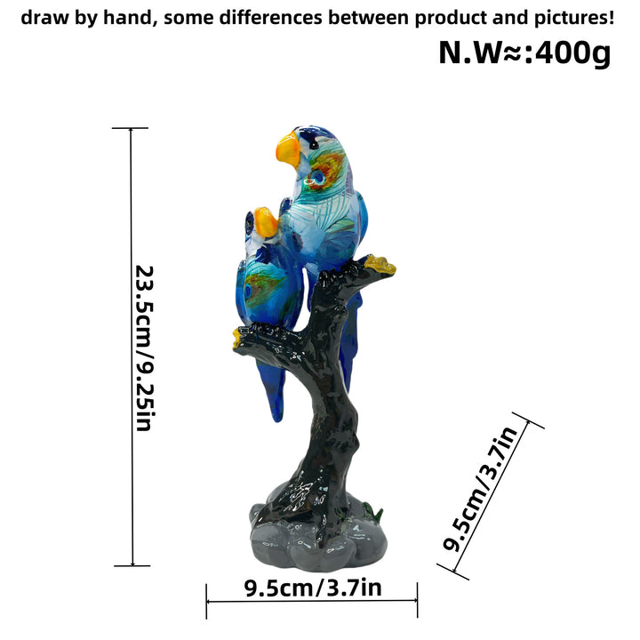 Artful Parrot Sculpture