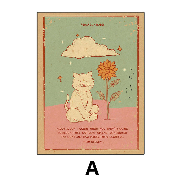 Cute Cat-Inspired Framed Wall Art