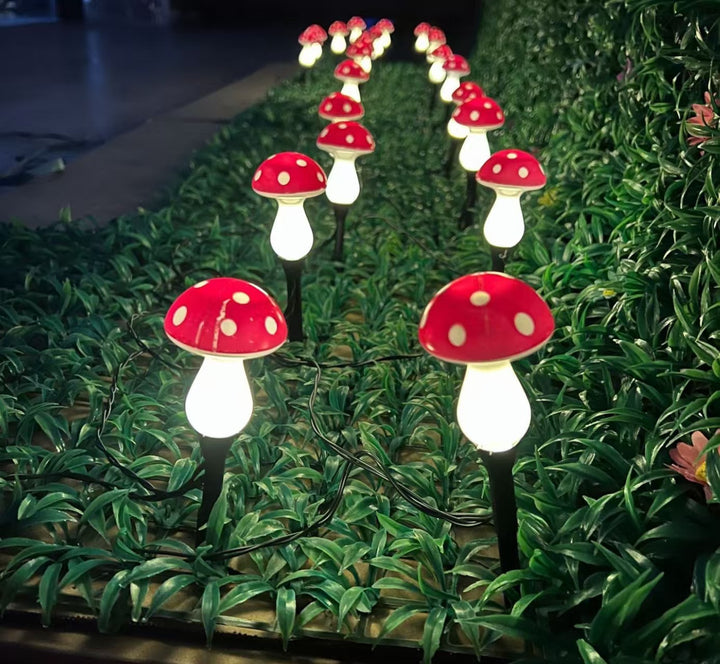 Decorative Solar Mushroom Garden Stake Lights