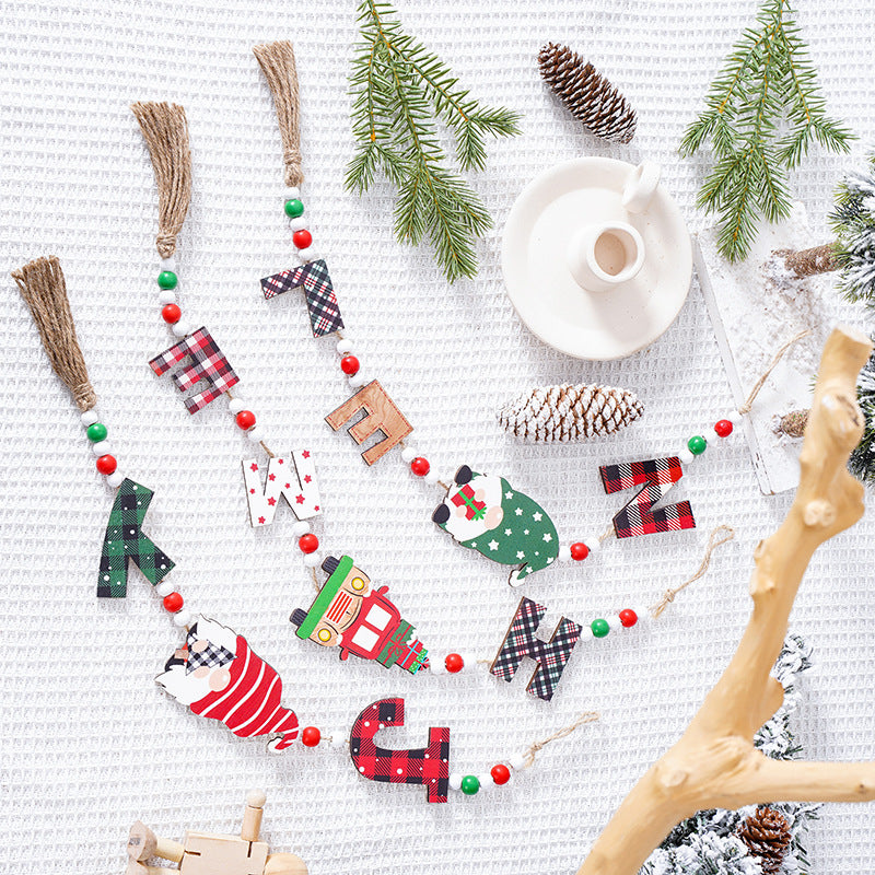 Decorative Christmas ornaments with Santa Claus motif