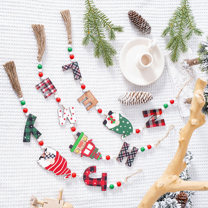 Decorative Christmas ornaments with Santa Claus motif